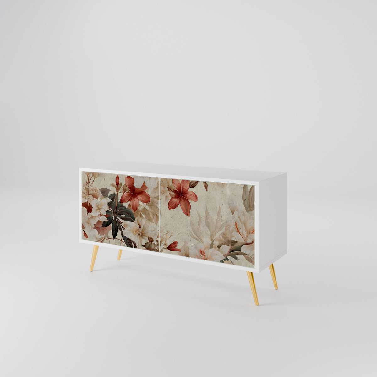 PETAL HARMONY Mueble de TV Compacto de 2 puertas