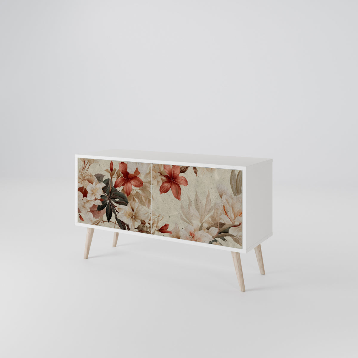 PETAL HARMONY Mueble de TV Compacto de 2 puertas
