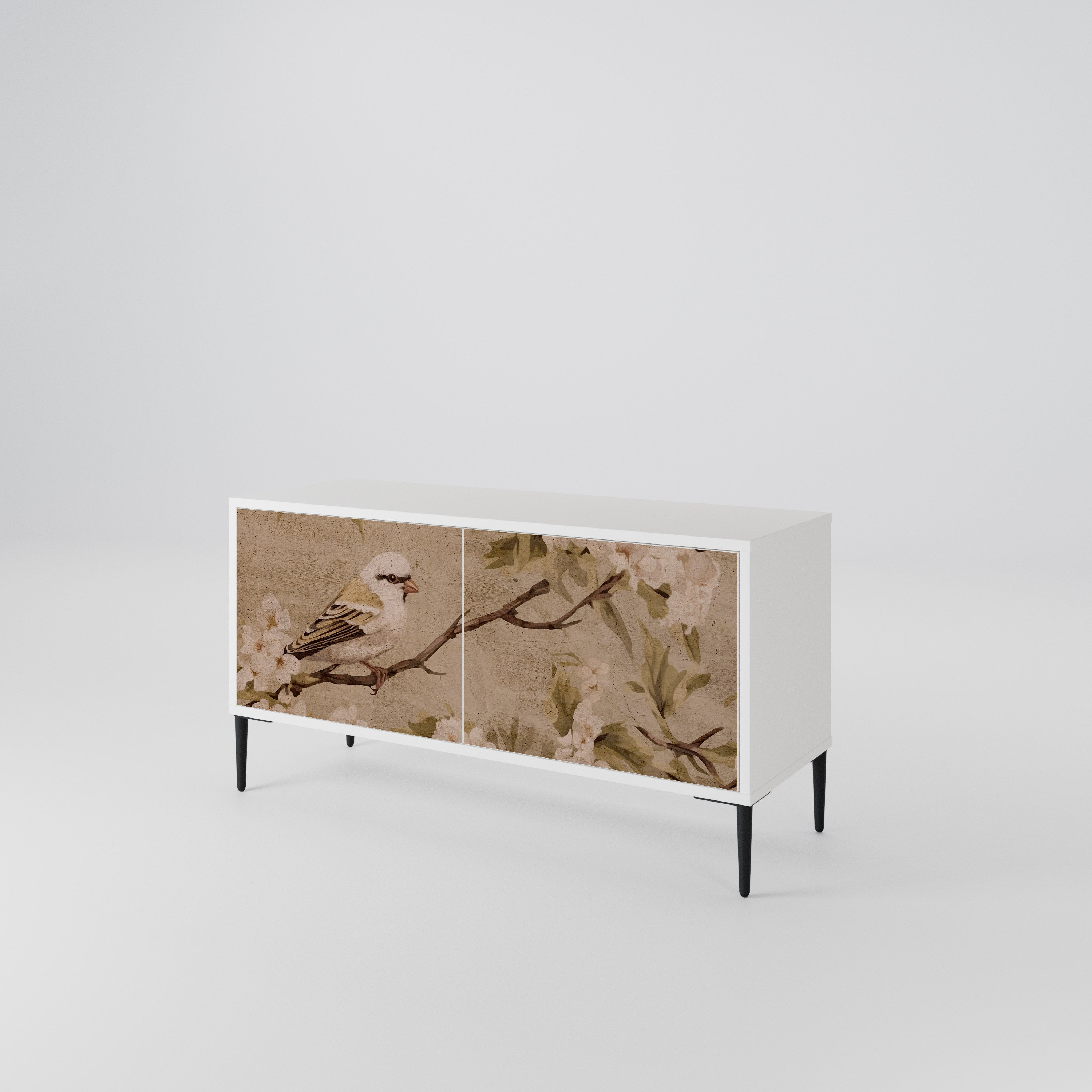 PETAL DISTINGUISH Compact 2-Door TV Cabinet