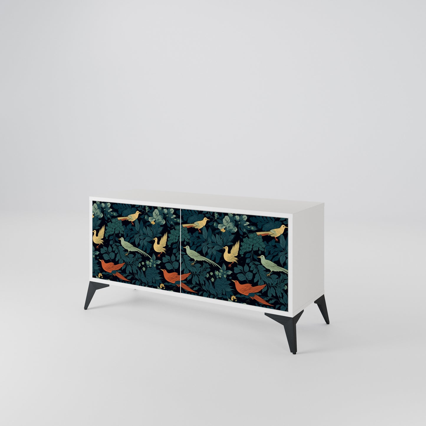 FOWL ORNAMENT Mueble de TV Compacto de 2 puertas