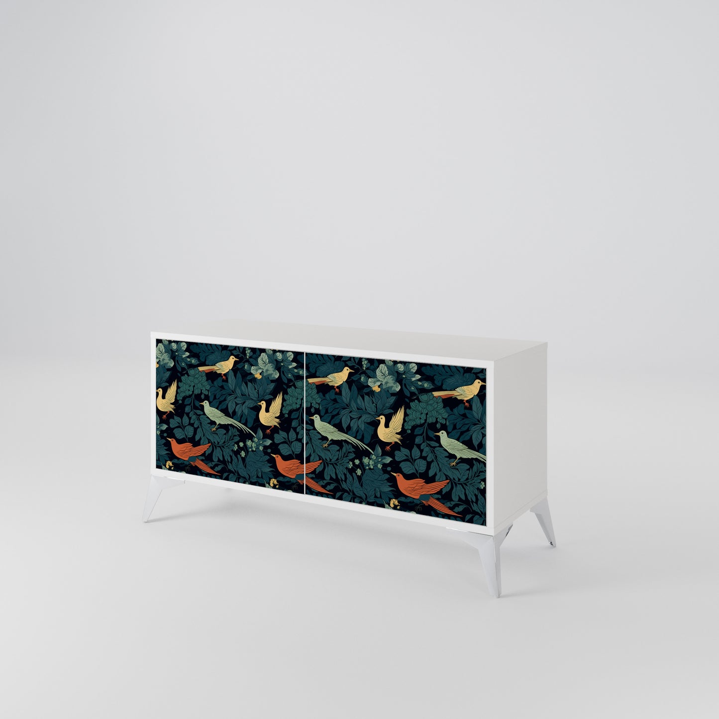 FOWL ORNAMENT Mueble de TV Compacto de 2 puertas