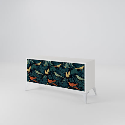 FOWL ORNAMENT Mueble de TV Compacto de 2 puertas