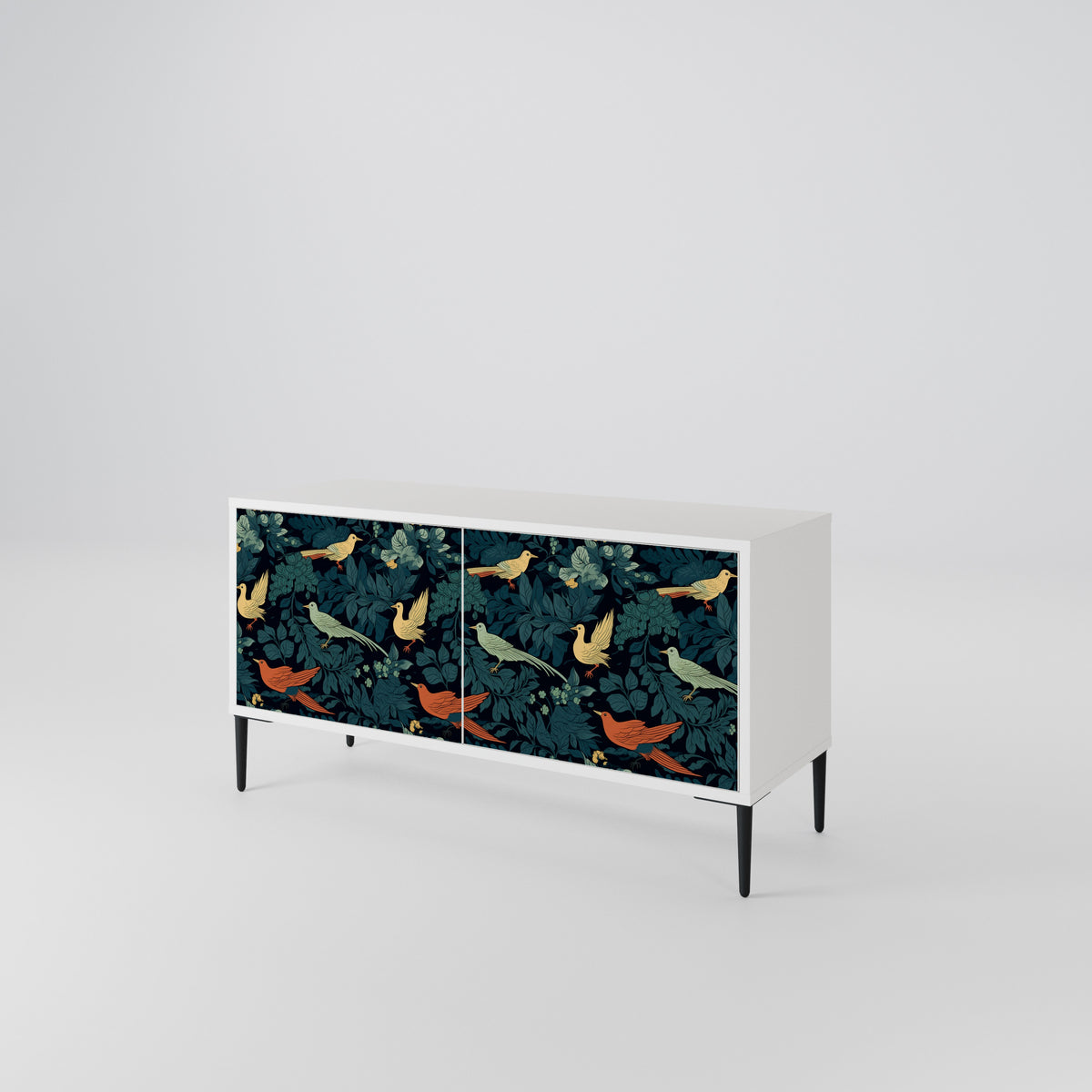 FOWL ORNAMENT Mueble de TV Compacto de 2 puertas