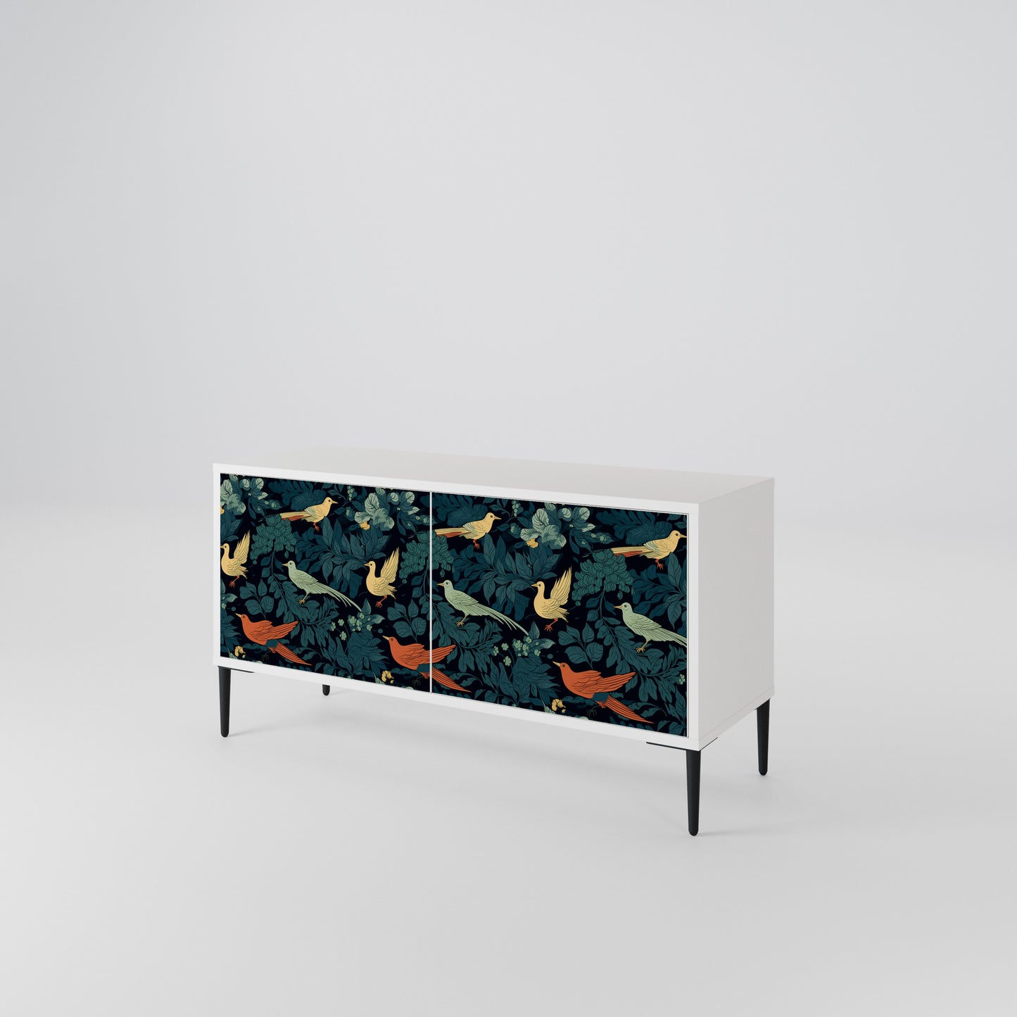 FOWL ORNAMENT Mueble de TV Compacto de 2 puertas