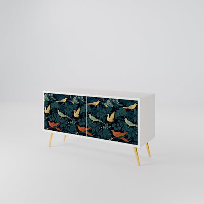 FOWL ORNAMENT Mueble de TV Compacto de 2 puertas