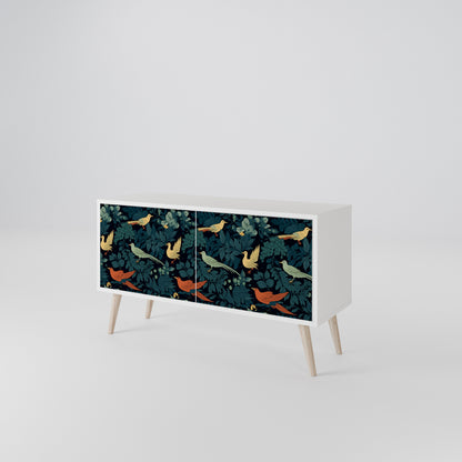 FOWL ORNAMENT Mueble de TV Compacto de 2 puertas