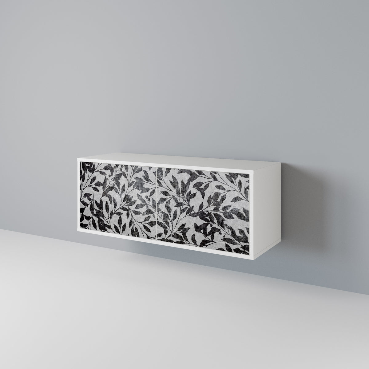 CHARCOAL SPROUT Mueble de TV Compacto de 2 puertas