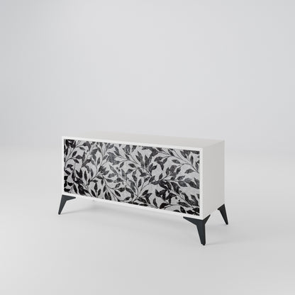 CHARCOAL SPROUT Mueble de TV Compacto de 2 puertas