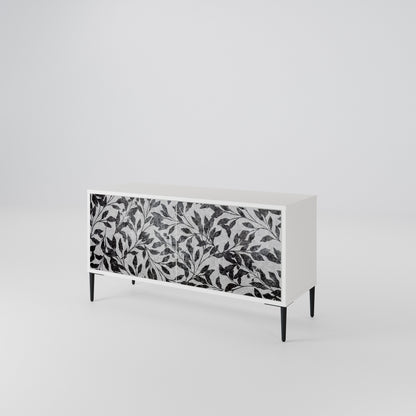 CHARCOAL SPROUT Mueble de TV Compacto de 2 puertas