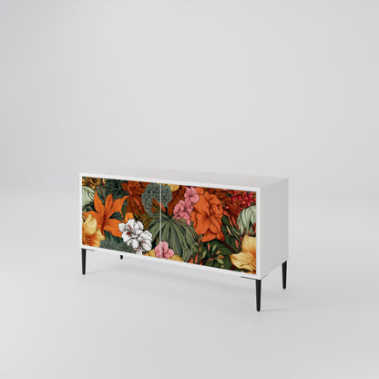 RADIANT FLORA Mueble de TV Compacto de 2 puertas