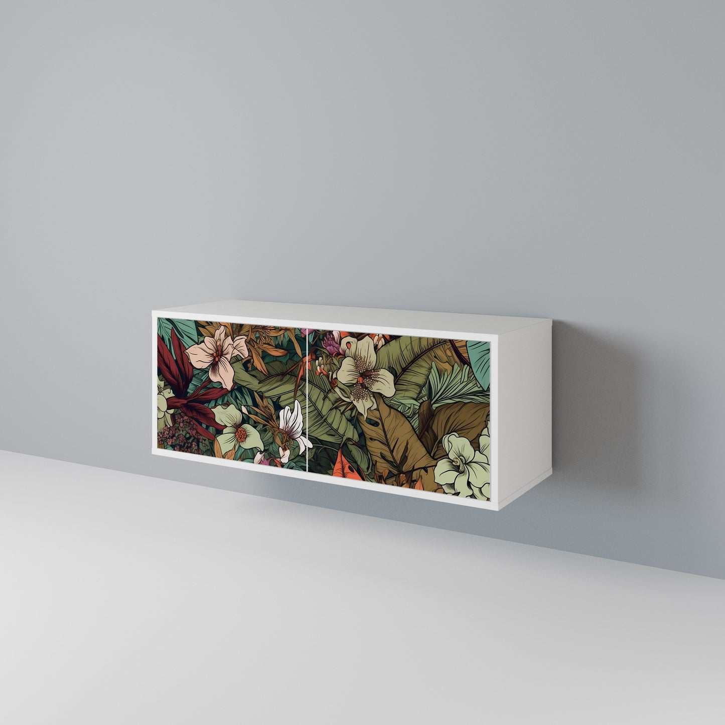 BOTANICAL EMERGENCE Mueble de TV Compacto de 2 puertas