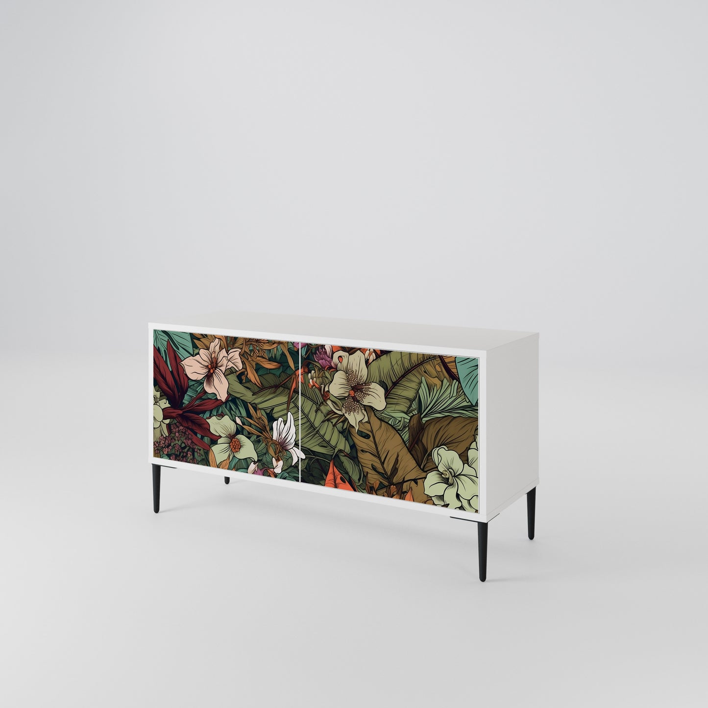 BOTANICAL EMERGENCE Mueble de TV Compacto de 2 puertas