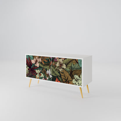 BOTANICAL EMERGENCE Mueble de TV Compacto de 2 puertas