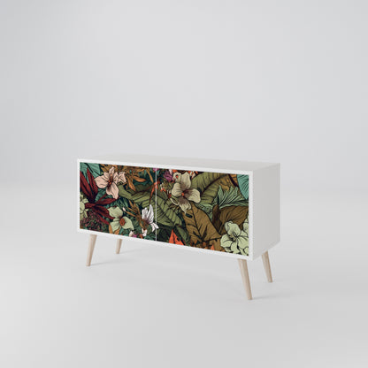 BOTANICAL EMERGENCE Mueble de TV Compacto de 2 puertas