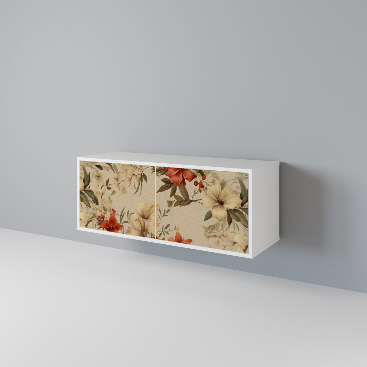 BLOOMING HARMONY Mueble de TV Compacto de 2 puertas