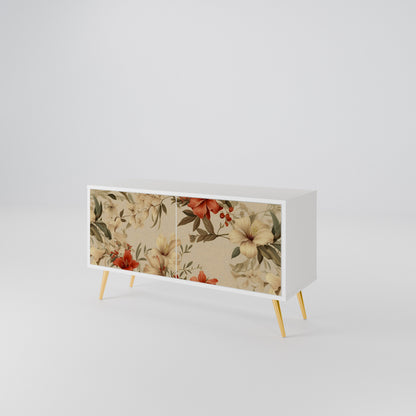 BLOOMING HARMONY Compact 2-Door TV Cabinet