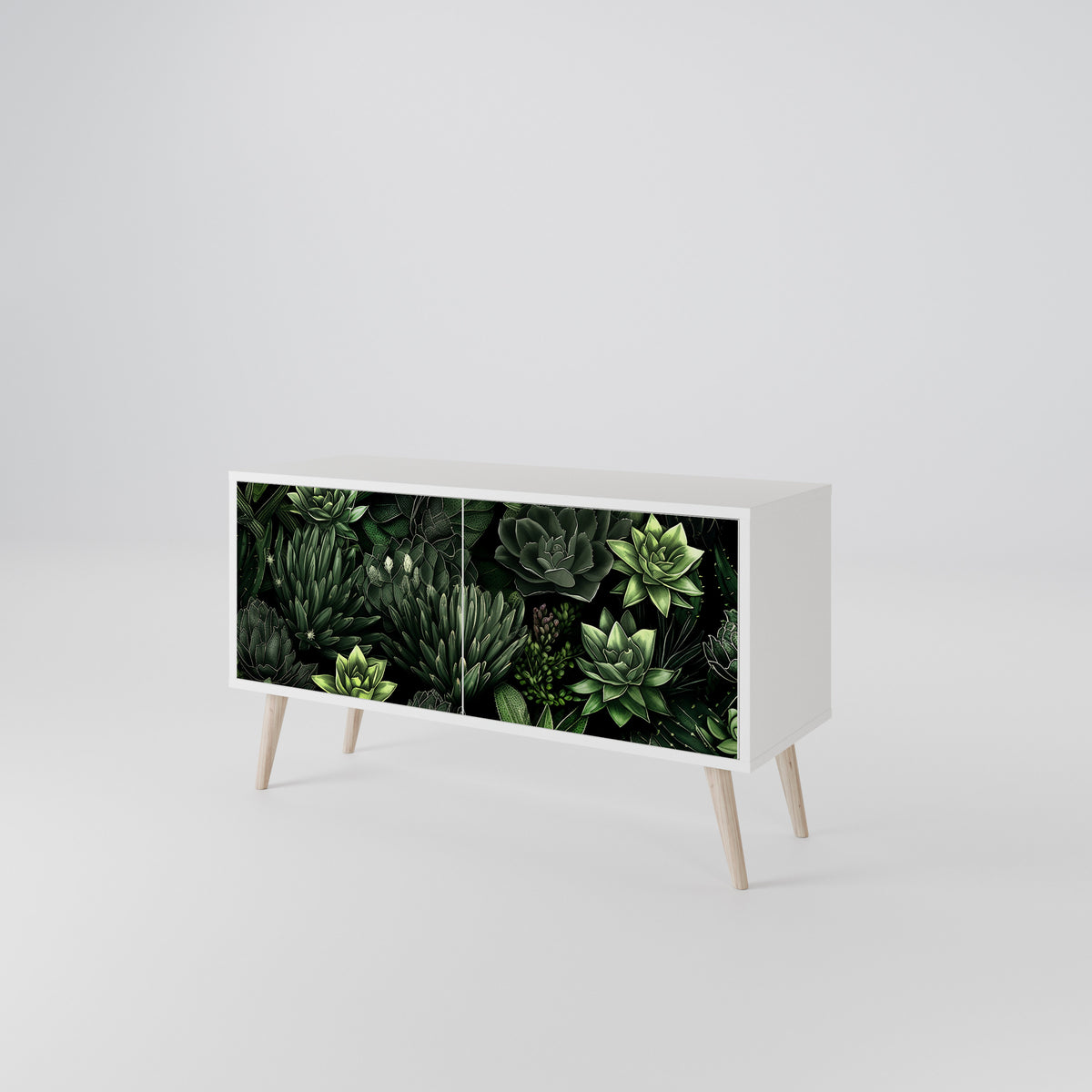 SUCCULENT JUNGLE Mueble de TV Compacto de 2 puertas