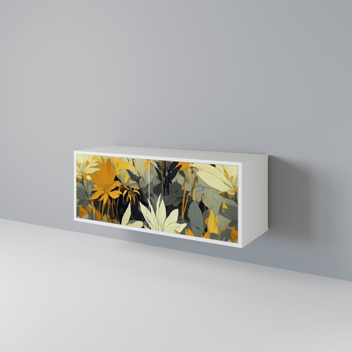 SUNKISSED LILY Mueble de TV Compacto de 2 puertas