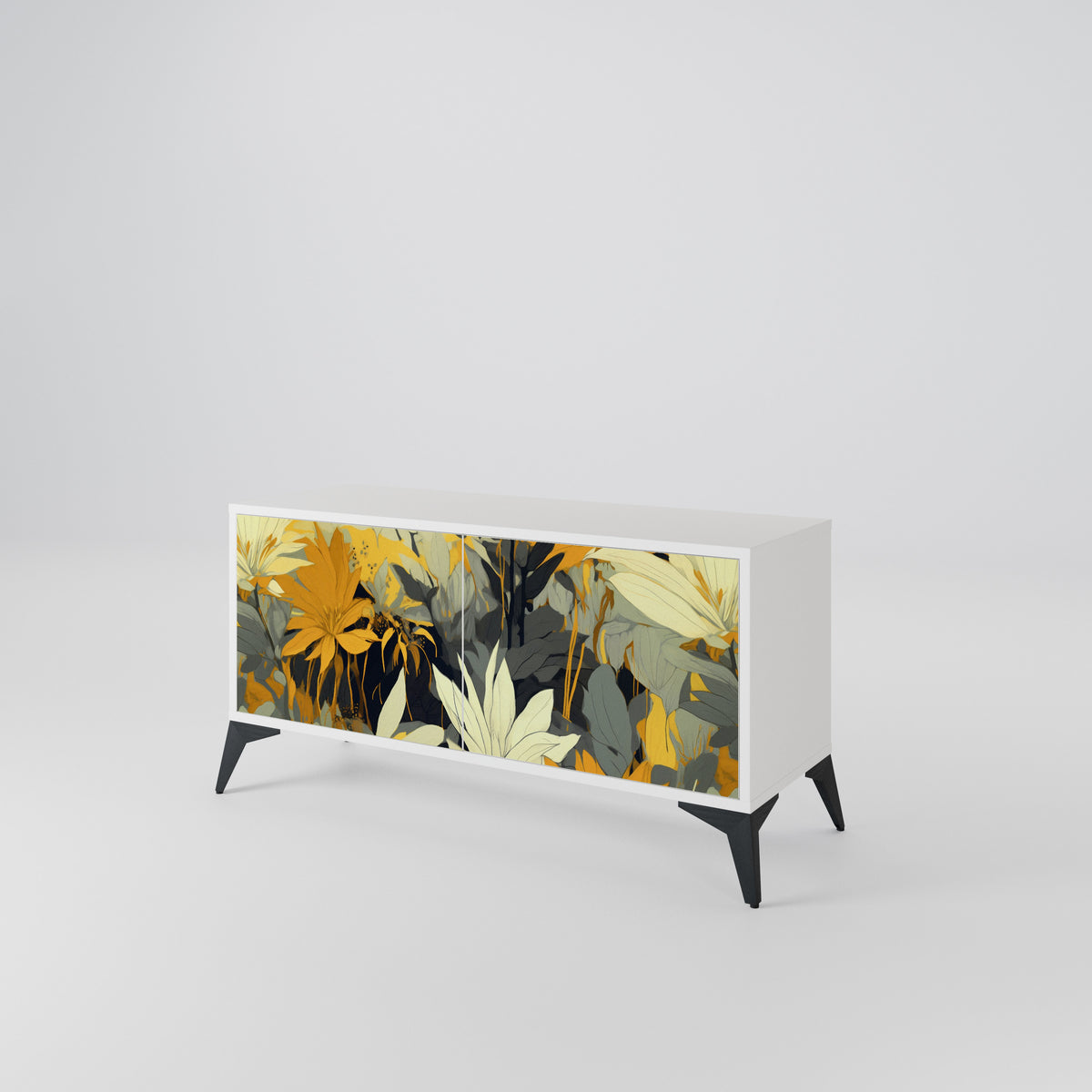 SUNKISSED LILY Mueble de TV Compacto de 2 puertas