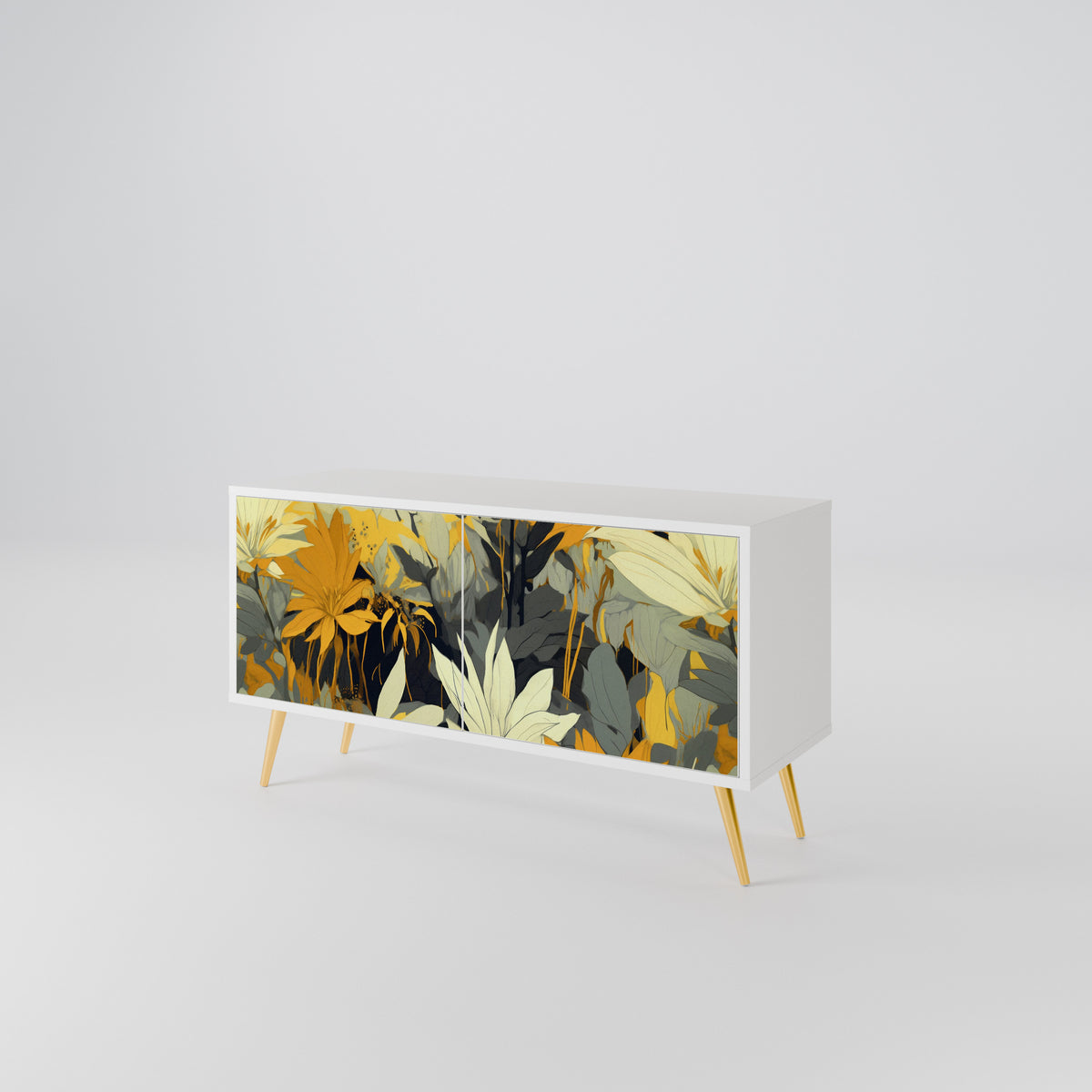 SUNKISSED LILY Mueble de TV Compacto de 2 puertas