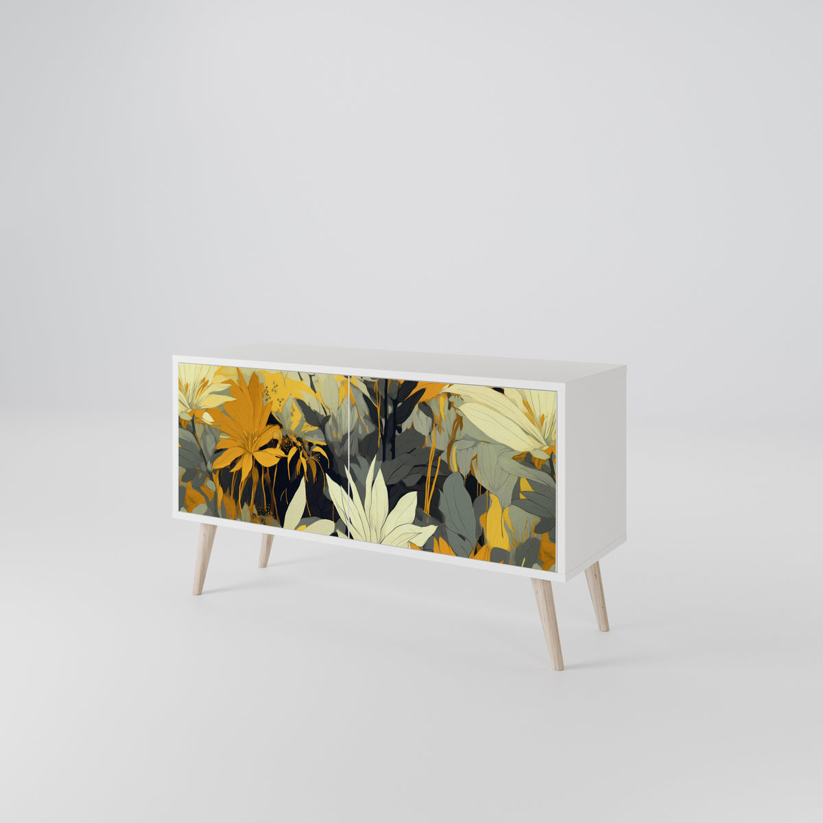 SUNKISSED LILY Mueble de TV Compacto de 2 puertas