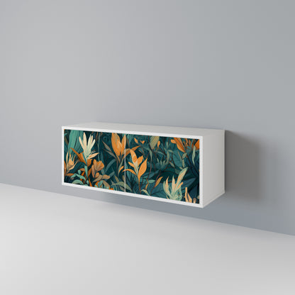 FLORAL SERENITY Mueble de TV Compacto de 2 puertas