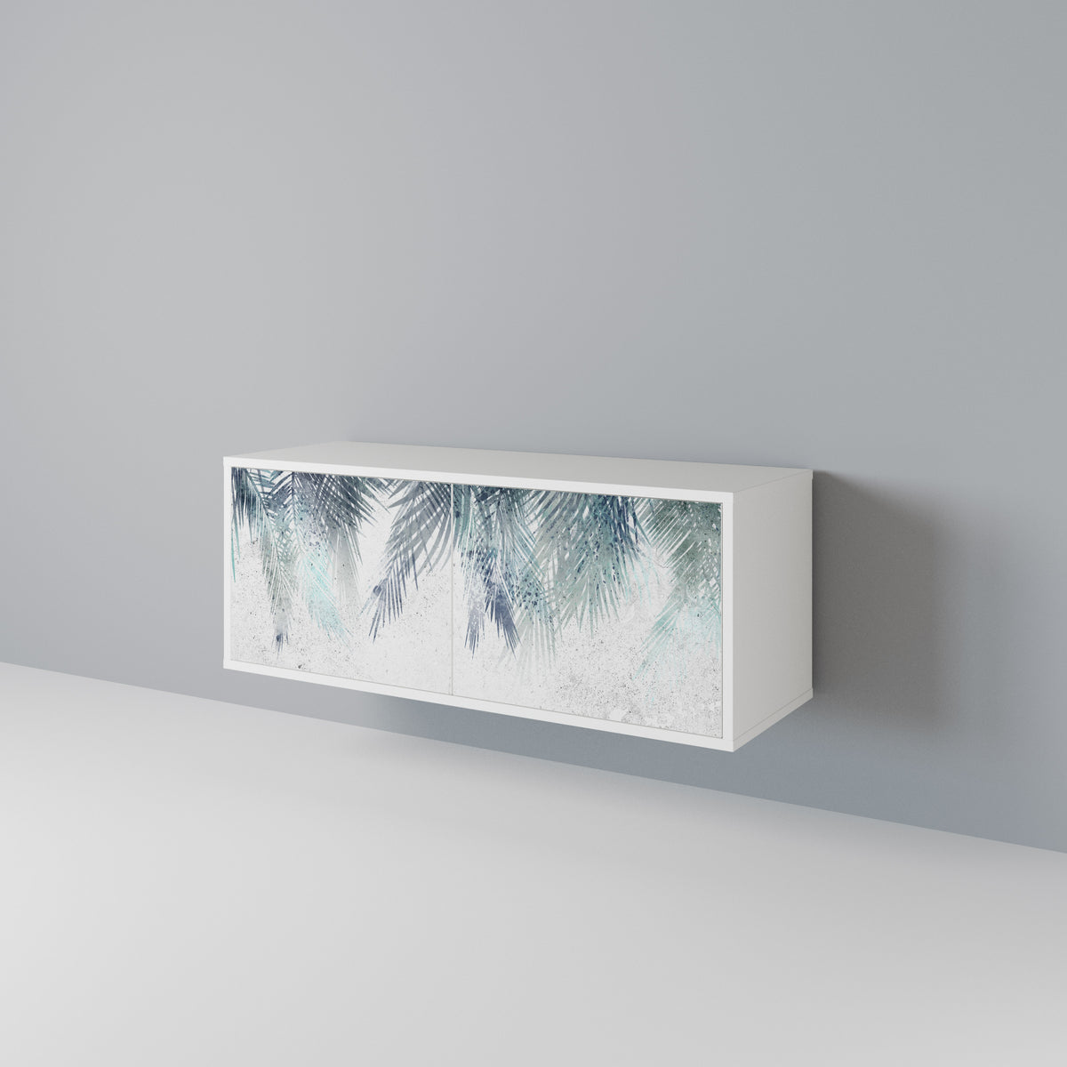 PALM VEIL Mueble de TV Compacto de 2 puertas