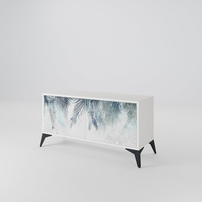 PALM VEIL Mueble de TV Compacto de 2 puertas