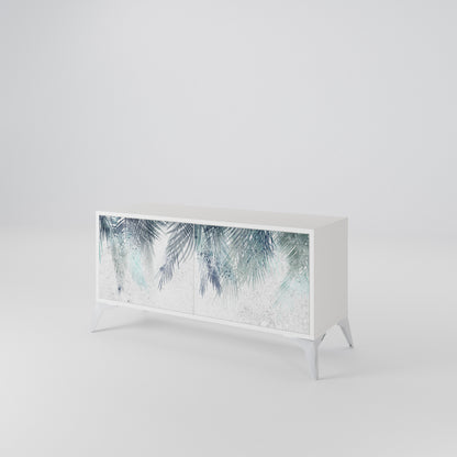PALM VEIL Mueble de TV Compacto de 2 puertas