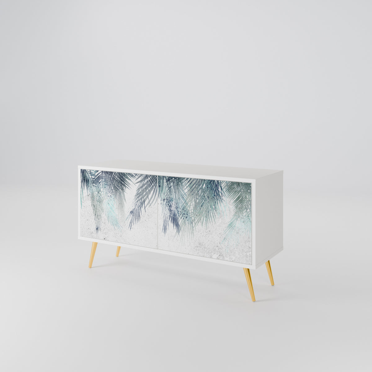 PALM VEIL Mueble de TV Compacto de 2 puertas