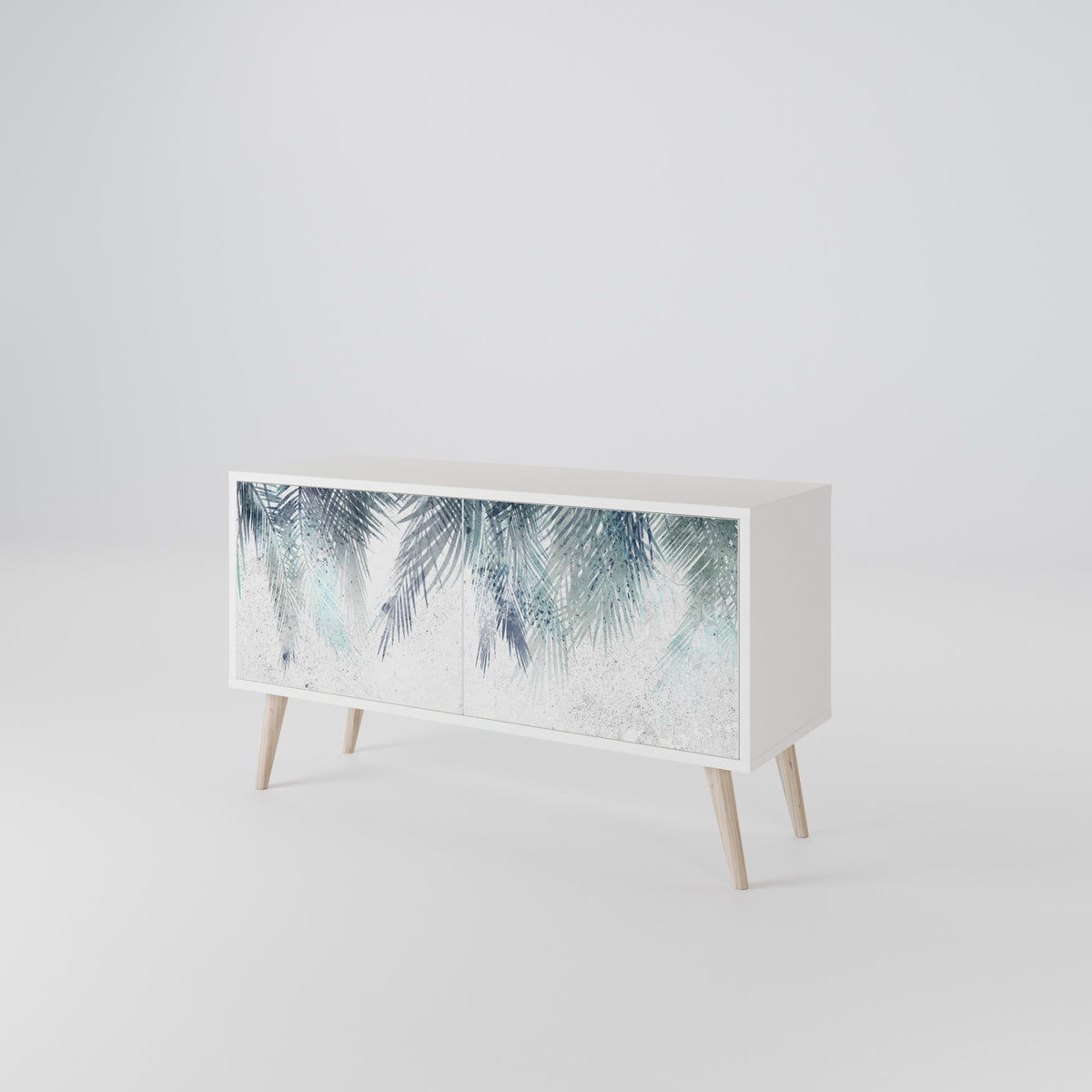 PALM VEIL Mueble de TV Compacto de 2 puertas