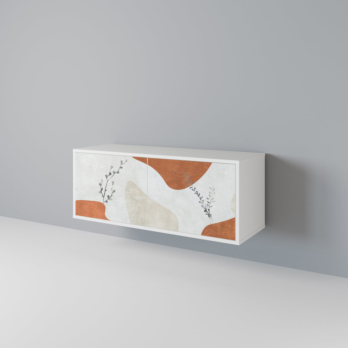 TRANQUIL TWIG Mueble de TV Compacto de 2 puertas