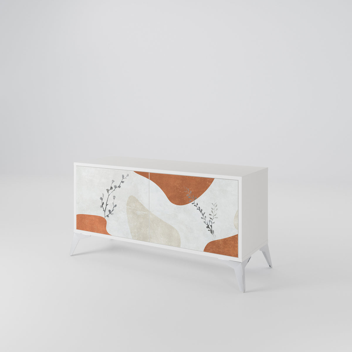TRANQUIL TWIG Mueble de TV Compacto de 2 puertas