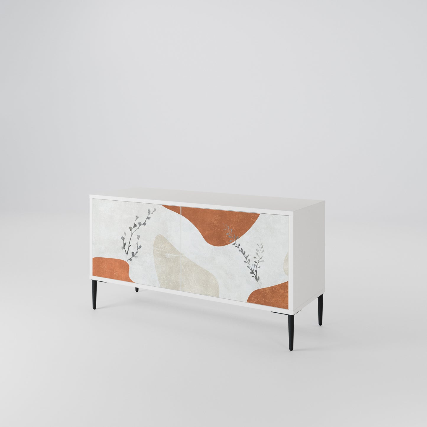 TRANQUIL TWIG Mueble de TV Compacto de 2 puertas
