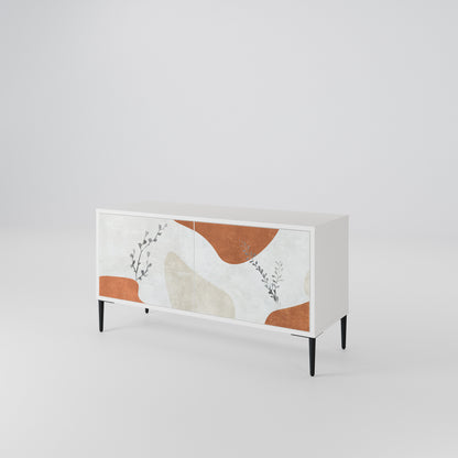 TRANQUIL TWIG Mueble de TV Compacto de 2 puertas