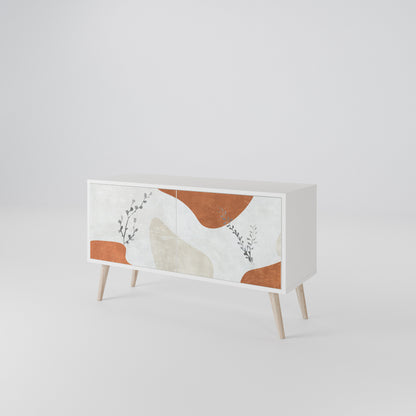 TRANQUIL TWIG Mueble de TV Compacto de 2 puertas