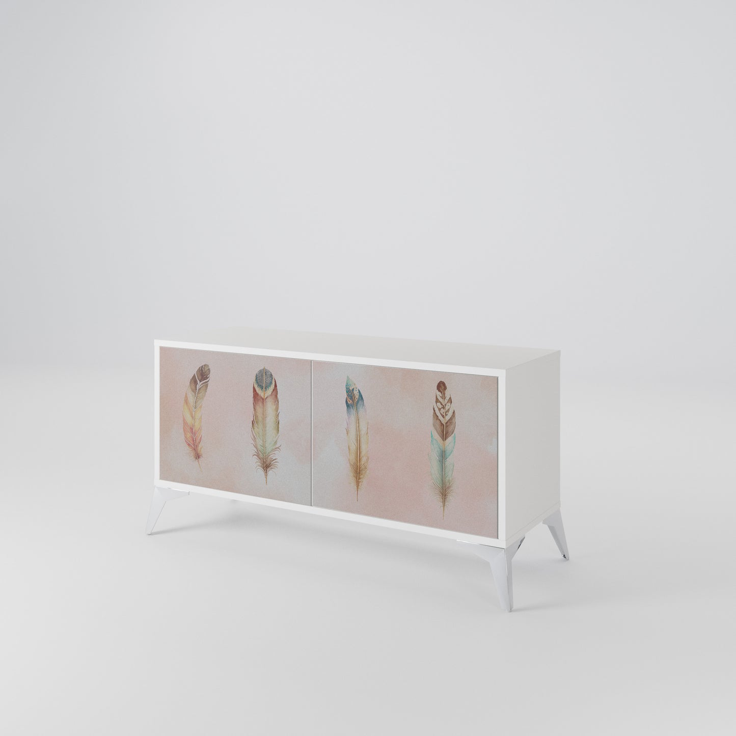 THE DELIQUESCE Mueble de TV Compacto de 2 puertas