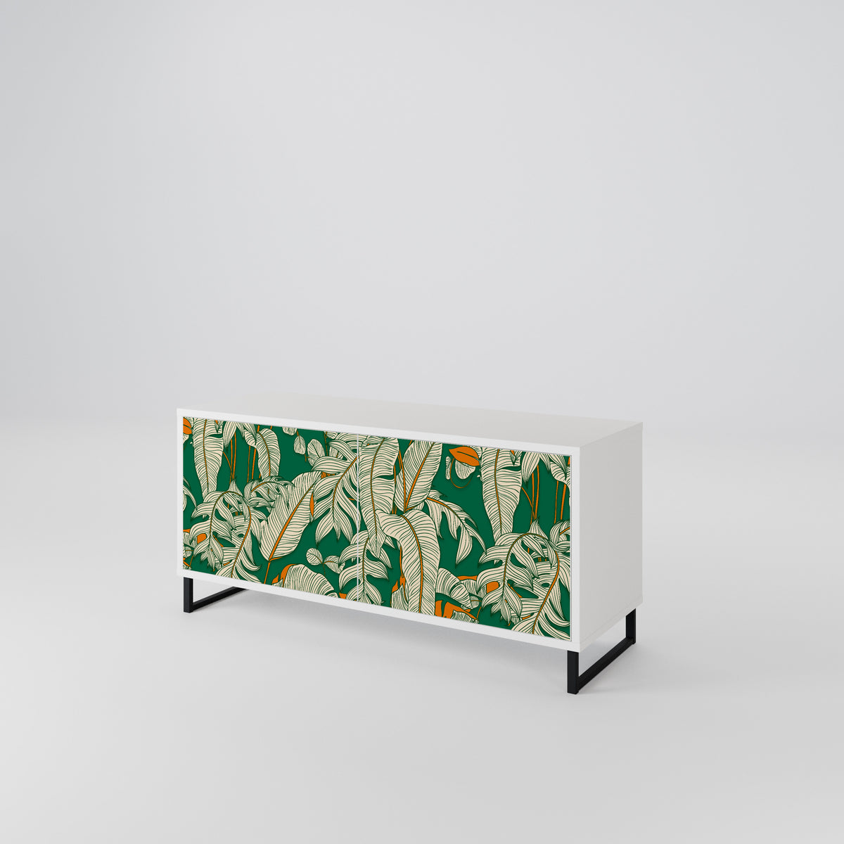 VERDANT PLEASURES Mueble de TV Compacto de 2 puertas