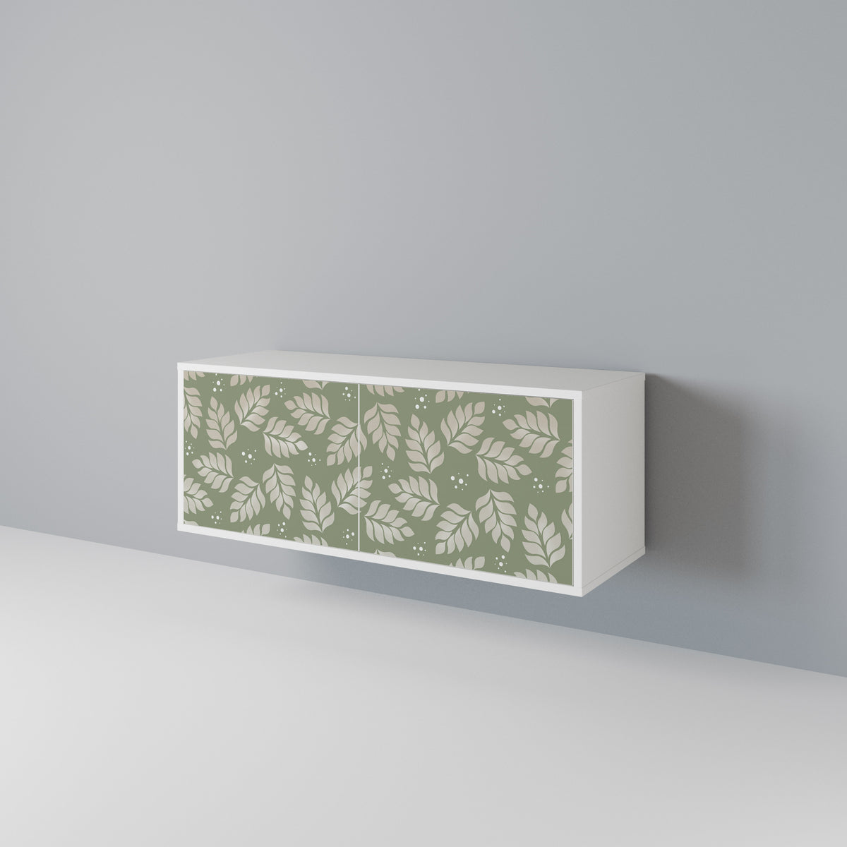 LEAVES ON GREEN Mueble de TV Compacto de 2 puertas