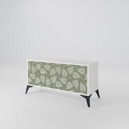 LEAVES ON GREEN Mueble de TV Compacto de 2 puertas