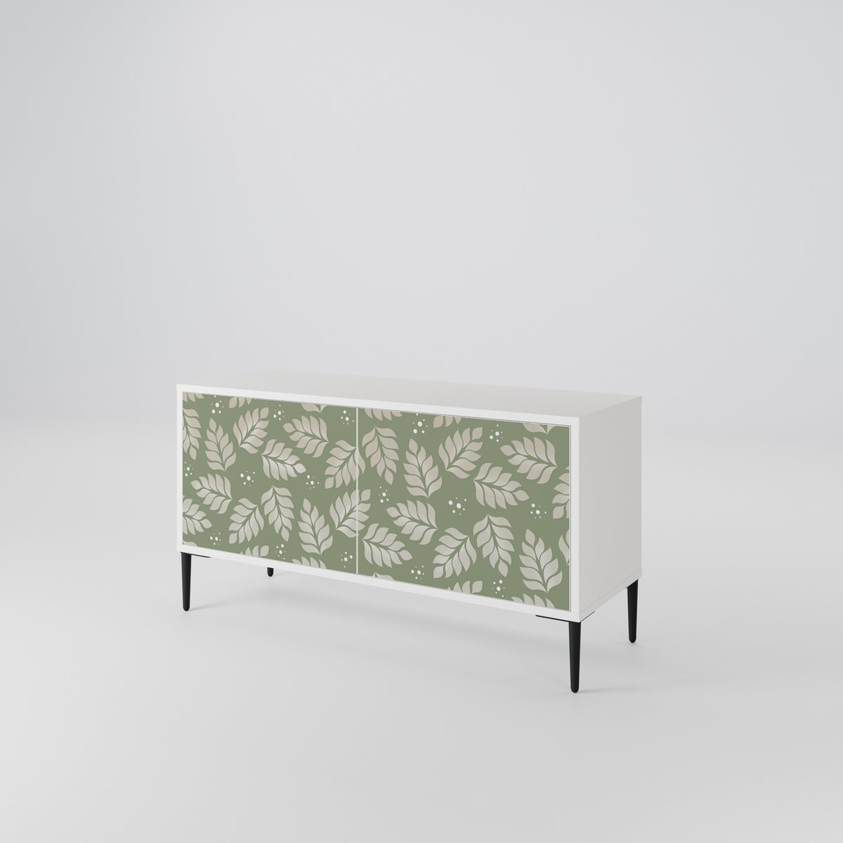 LEAVES ON GREEN Mueble de TV Compacto de 2 puertas