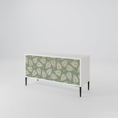 LEAVES ON GREEN Mueble de TV Compacto de 2 puertas