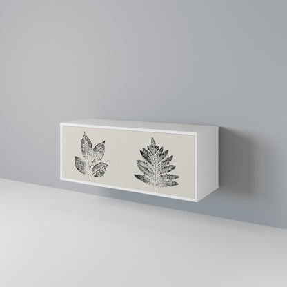 LEAFY STAMPS Mueble de TV Compacto de 2 puertas