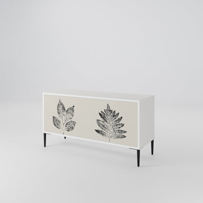 LEAFY STAMPS Mueble de TV Compacto de 2 puertas