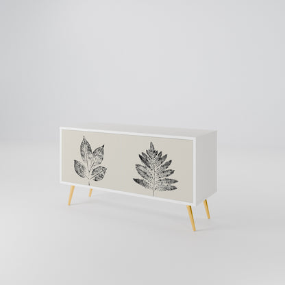 LEAFY STAMPS Mueble de TV Compacto de 2 puertas