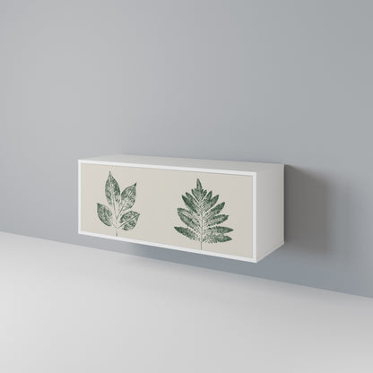 GREEN LEAFY STAMPS Mueble de TV Compacto de 2 puertas