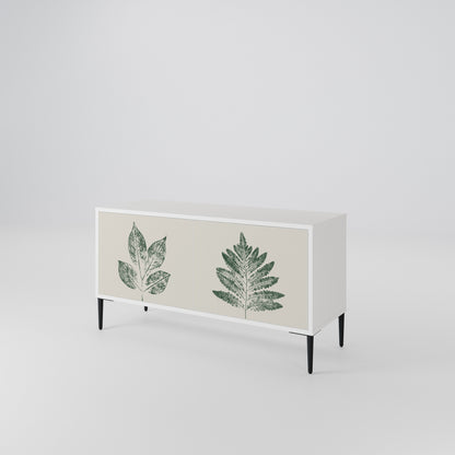 GREEN LEAFY STAMPS Mueble de TV Compacto de 2 puertas