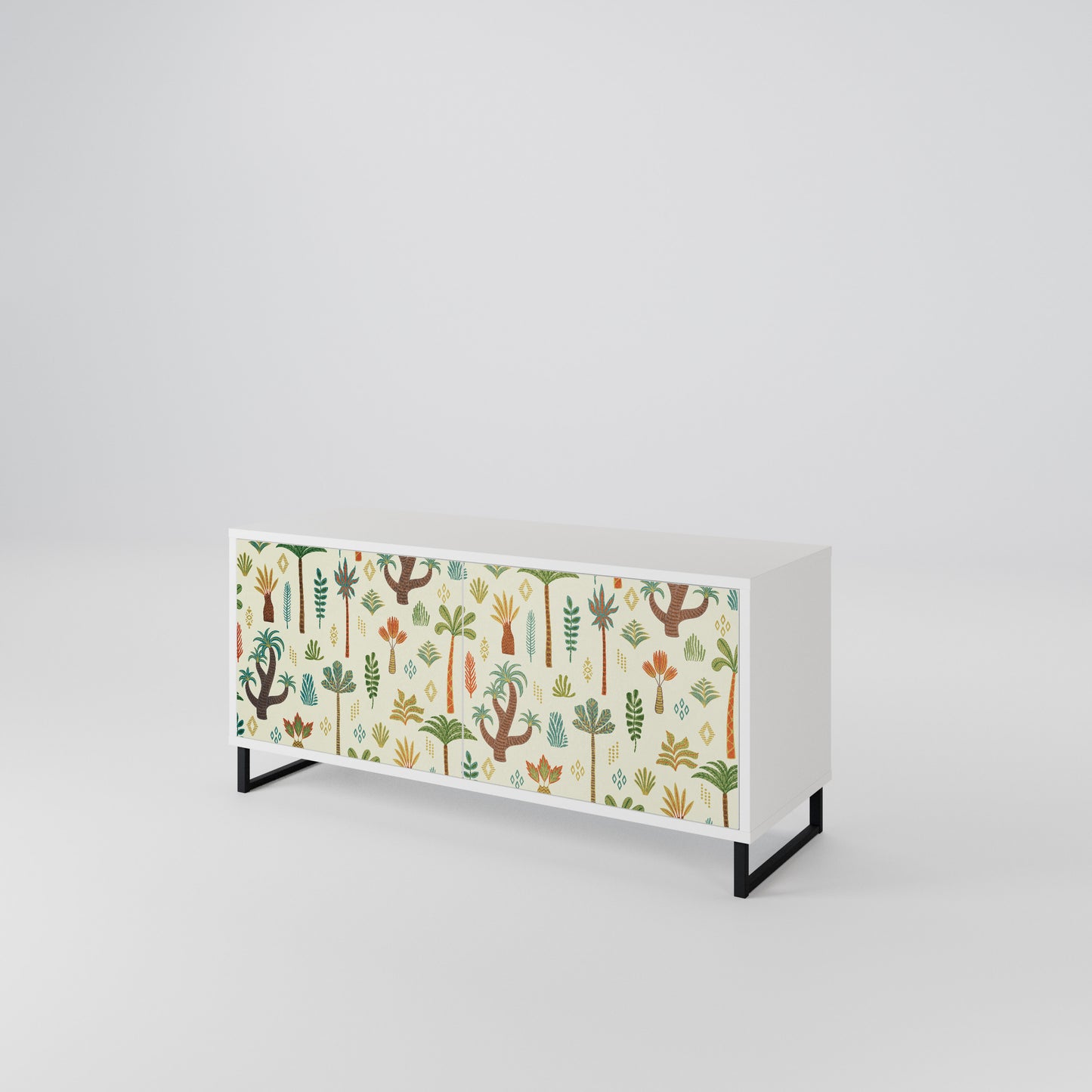 PALM SPRING Mueble de TV Compacto de 2 puertas