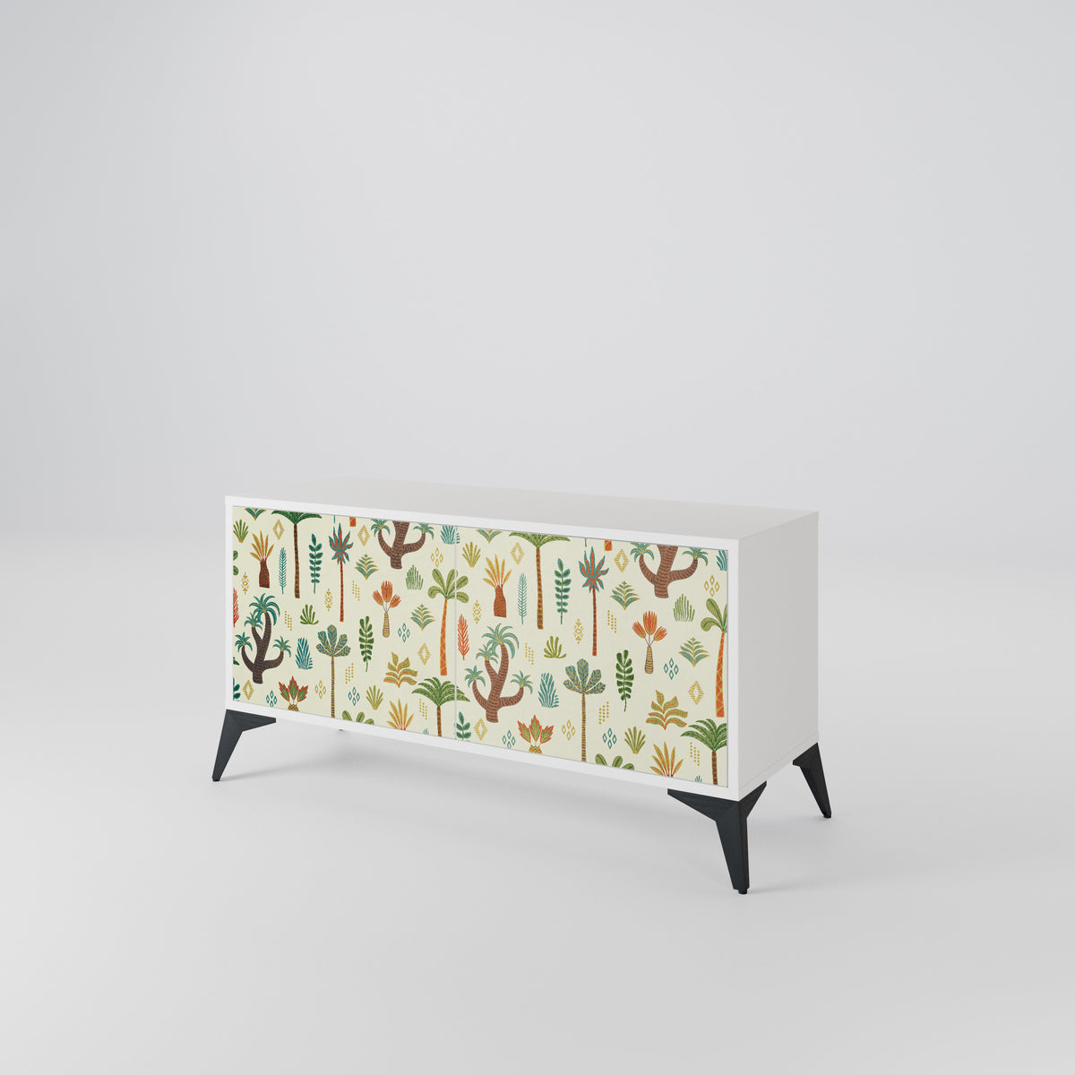 PALM SPRING Mueble de TV Compacto de 2 puertas