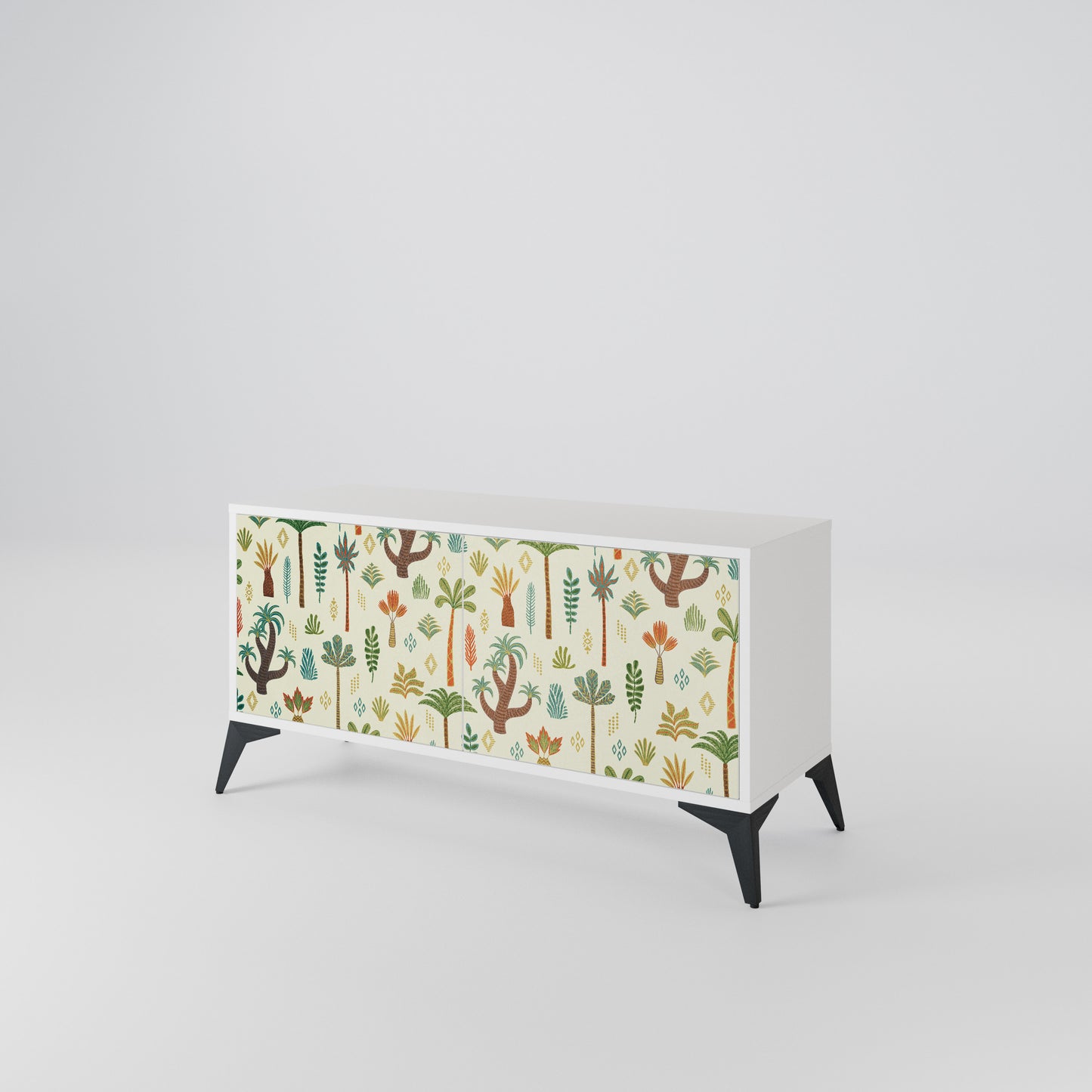 PALM SPRING Mueble de TV Compacto de 2 puertas